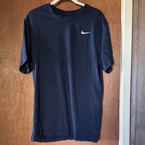 Nike Men's Dark Blue Short Sleeve Tee